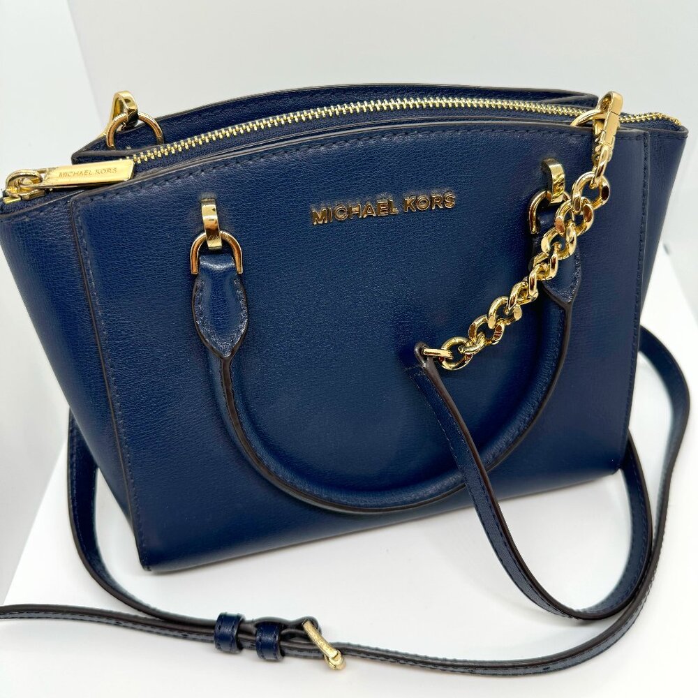 Michael Kors Navy Blue Cross Body Bag